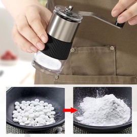 ROLMZJX Pill Crusher,Pill Split Crusher,Pill Grinder Fine Powder,Easily Crushes Multiple Tablets Or Vitamins Into Fine Powder at Once,Great Pulverizer for Feeding Tube, Kids, Pets and Arthritis