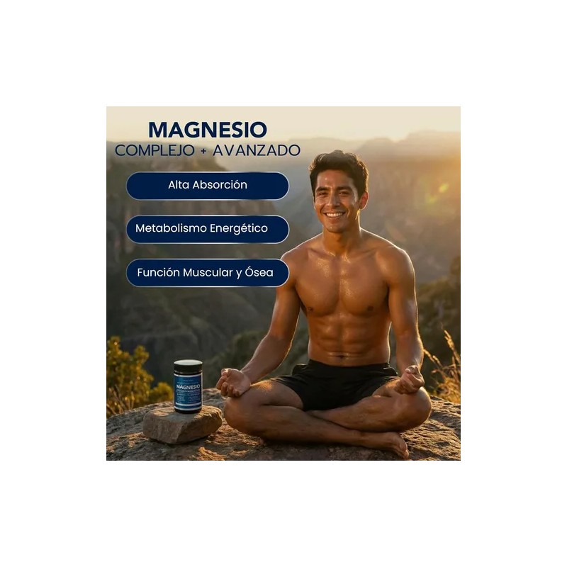 Magnesio Complex Vitalizate Bisglicinato Citrato 60 Cápsulas