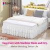 RIMELA Ruffle Bed Skirt White Full 14 Inch Drop, Elastic