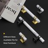 Rergy 10 Pack Black Cabinet Handles White Marble Cabinet Pulls