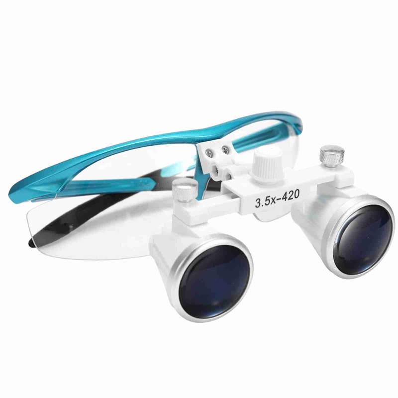 Wearable Magnifier Portable 3.5X 420mm Binocular Loupes Optical Glass Headset