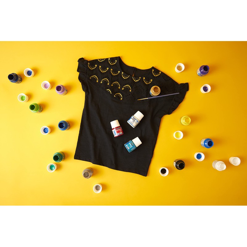 PEBEO Setacolor Opaque Fabric Paint 45-Milliliter Bottle, Red,Red, 295-080