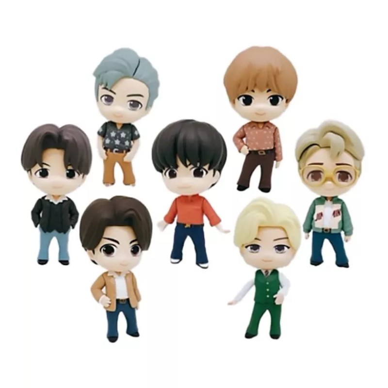 BTS Figurines TinyTAN Chibi Masters Complete set Of 7 Members.