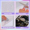 Cosrk 36 Sheets Holographic Sticker Paper, Transparent Holographic Vinyl Laminate
