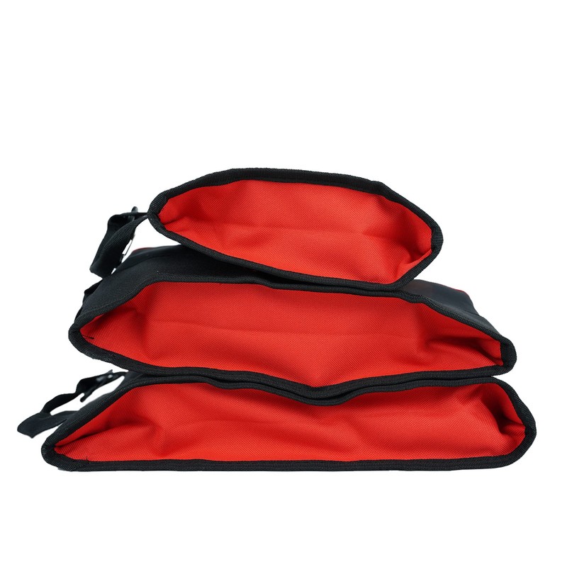Small Tool Bag,Stand-Up Zipper Pouch Heavy Duty Multi-Purpose Storage Bags,Red,3-Pack