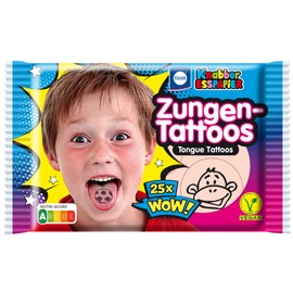 Tongue Tattoos Pack of 25 - Fun for Children's Birthdays, Nursery, Children's Party