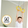 Kisangel Adjustable Children's Gymnastic Rings Home Workout Equipment Gymnastics Equipment