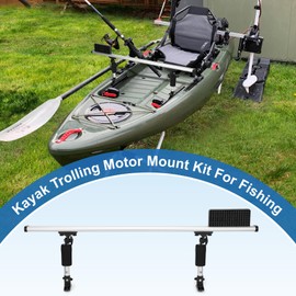 Kayak Trolling Motor Mount Kit,Trolling Motor Mount Bracket & Fishing Accessories Mount Platform for Kayak,Fishing Kayak Aluminum Sliding Mechanism Trolling Motor Mount