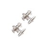 A N KINGPiiN Propeller Plane Cufflinks (Silver)