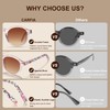 CARFIA Round Acetate Small Face Polarized Sunglasses for Women Fashion