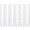 Pack of 6 15 cm Plastic Ruler, Transparent Ruler with