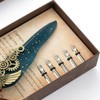 Quill Pen Sealing Wax Stamp Set Retro European Style Stainless