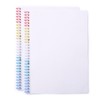 10PCS Binding Spine Combs 6 Holes Plastic Loose Leaf Binder