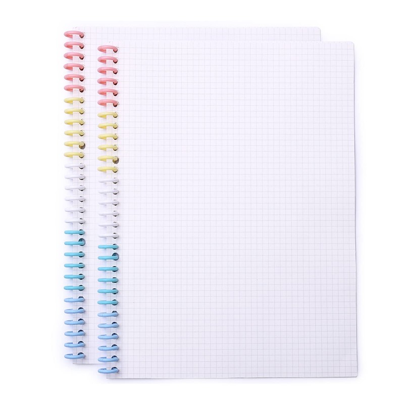 10PCS Binding Spine Combs 6 Holes Plastic Loose Leaf Binder