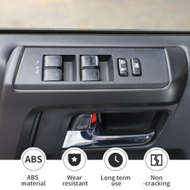 Linskip Interior Door Handle Covers Compatible with Toyota 4Runner 2017-2023, 4Runner Door Handle Trim, 4Runner Interior Accessories(matt Black)