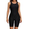 ATTRACO Athletic One Piece Swimsuits for Women Boyleg Swimwear Racerback