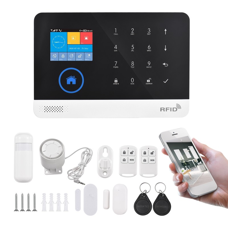 Security Alarm System for House 2.4G WiFi GSM 2.4 inch