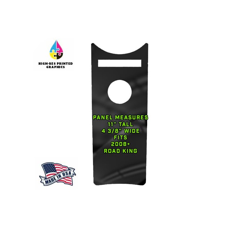 TrickToppers Custom Graphic Gloss Black Fuel Tank Dash Panel Instrument