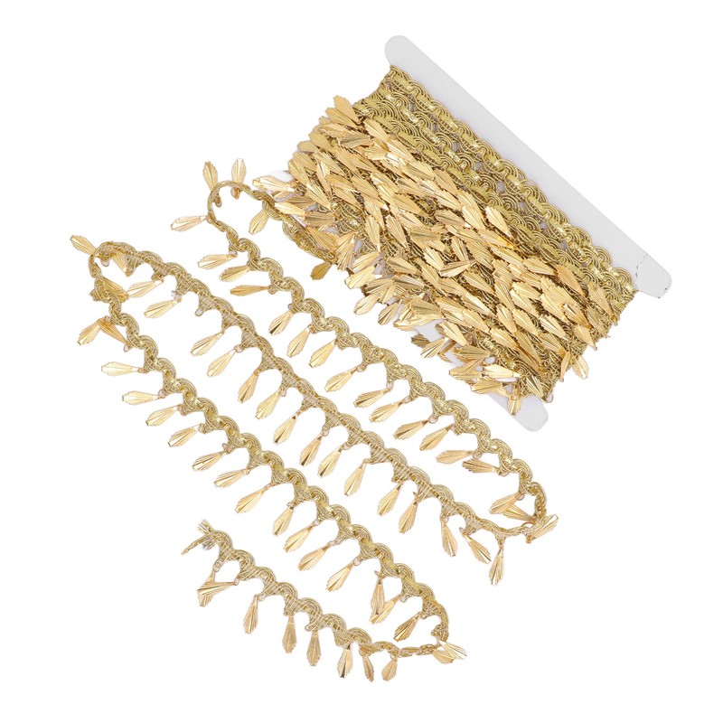 Fringe Garland 10 Yards Shiny Metallic Plastic Polyester Lightweight Long