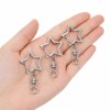 50 PCS Metal Keychain Clips Star Swivel Keychain Clasps for