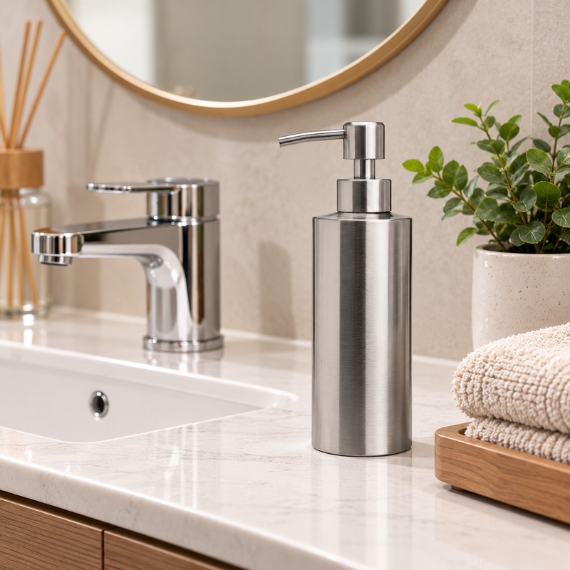 Countertop Soap Dispenser for Kitchen & Bathroom – Metal Pump