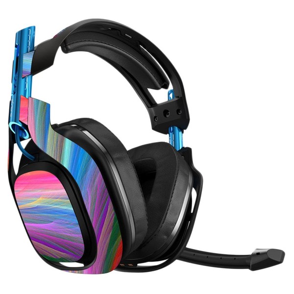 MightySkins Skin Compatible with Astro A50 Gaming Headset - Rainbow