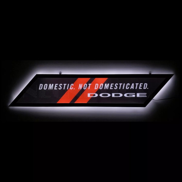Dodge Challenger lighted wall sign lamp LED light Garage Neon
