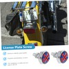 SUPVOX 4pcs License Plate Screws Fasteners for Cars Motorcycles Stylish