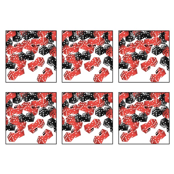 Beistle SCN312AZ6, 6 Packages Dice Confetti, 0.5 Ounces in Package,