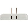 Panasonic WH2023WP Corner Tap (3 Outlets), White