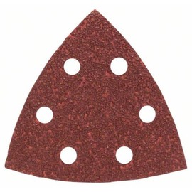 Bosch Home and Garden DIY 25tlg. Schleifblatt-Set verschiedene Materialien für Deltaschleifer (Körnung 40, 6 Löcher) 2607019487