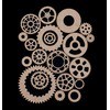 Large Set of 20 Cogs Metal Cutting Dies, Steampunk, Card