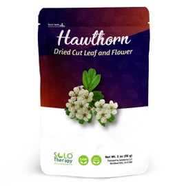 Hawthorn Leaves and Flowers - 56 grams - Cut and Sifted - Hawthorn Leaf Tea - Herbal Tea - Resealable Bag - 56 grams - Premium Quality (Hawthorn Leaf & Flower)