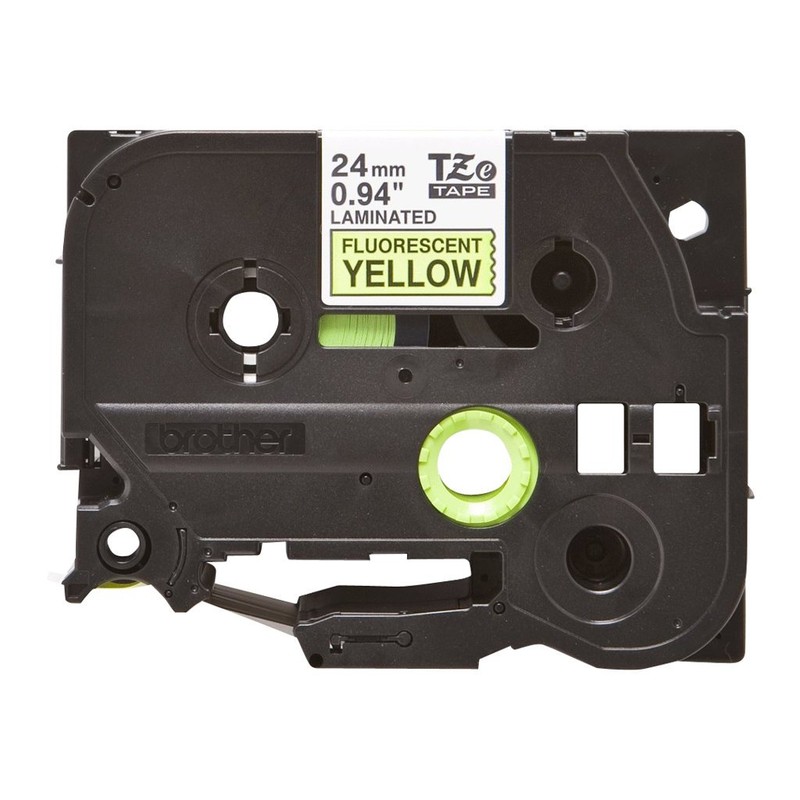 Brother TZeC51 - Fluorescent tape - black on yellow -