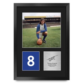 HWC Trading Trevor Francis Birmingham City Gifts Printed Signed Autograph Picture for Football Fans and Supporters - A3 Portrait Framed