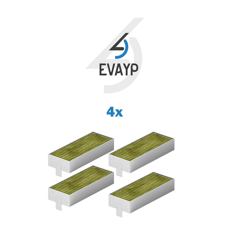 EVAYP 4 x activated carbon filters 17007412 17004805 Bosch HEZ9VRCR1