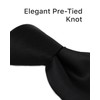 Poly Solid Clip On Tie, Black