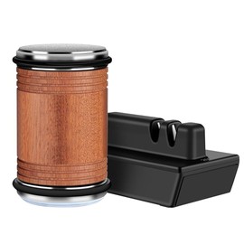 Rolling Knife Sharpener: Industry Diamonds, Precise 15 & 20 Degree Magnetic Angles, Ideal for Kitchen Knives, Scissors - Easy, Efficient Steel Sharpening