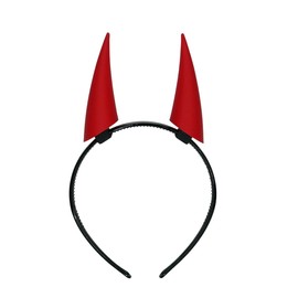 CUEZtoy Made in Japan Power Cosplay 3D Printed Model Costume Item Devil Power Horns Halloween Hair Ornament (Headband - Red)