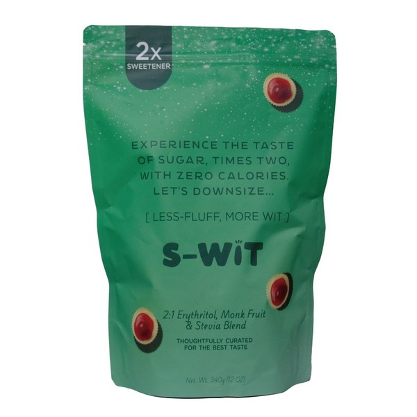 S-wit - Erythritol, Monk Fruit & Stevia Blend, 2X Sugar