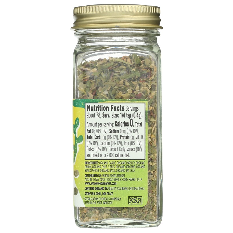 Whole Foods Market, Organic Chimichurri Seasoning, 1.09 Ounce