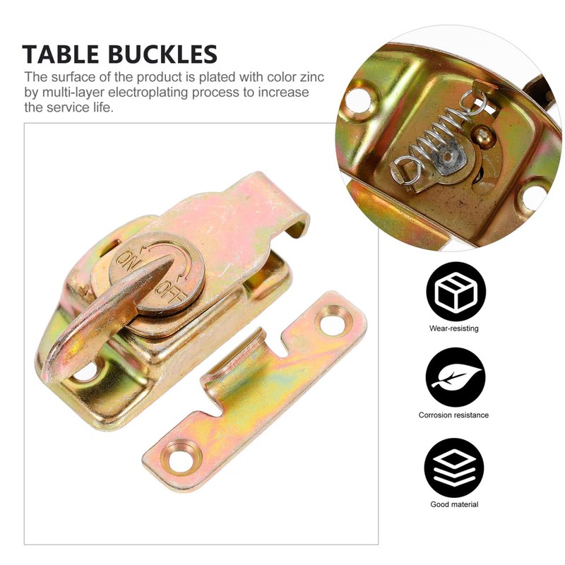 HOMSFOU 4pcs Dining Table Lock Drawer Buckle Accesorios para Escritorio