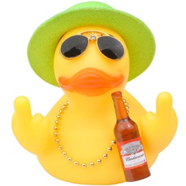 CoFuBcad 2.75" Yellow Duck Dashboard Decoration, Duck Car Ornament Cute Accessories with Hat Necklace Sunglasses Cool Prop Funny Office Festival Gifts