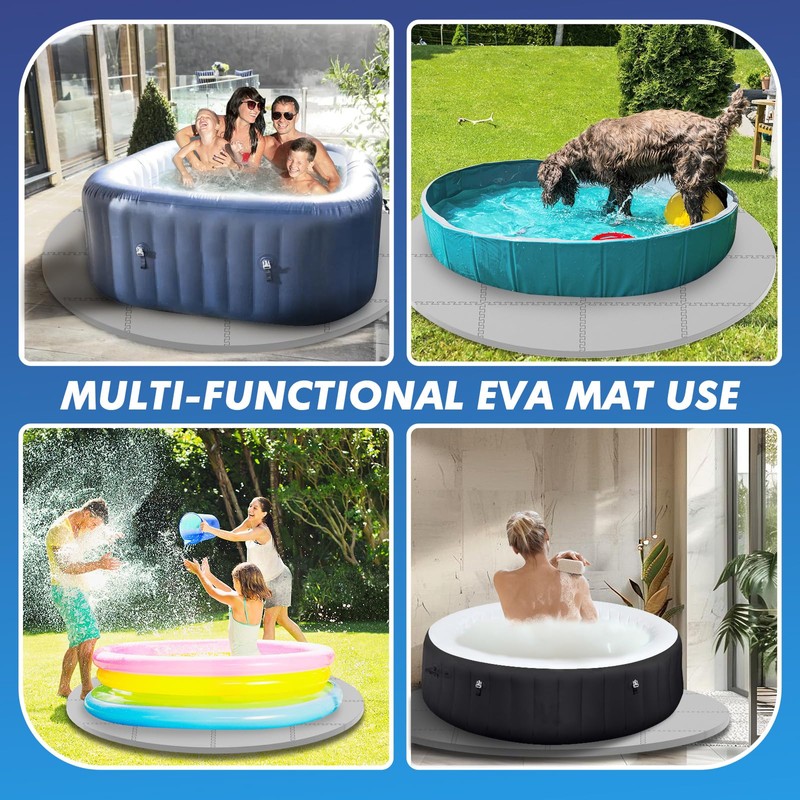 AFFLUENT 77" EVA Hot Tub Mat & Pad for Inflatable
