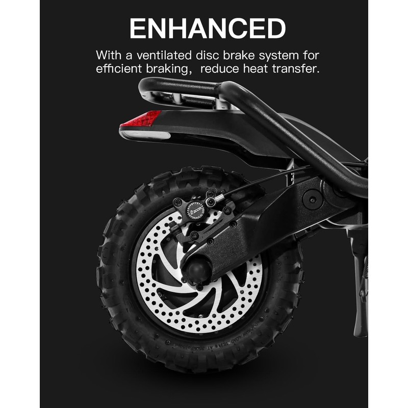 stio 2PCS 160mm Scooter Brake Disc Rotor Pad 6 Holes