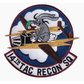 14th Tactical Reconnaissance Squadron Patch - With Hook and Loop, 4"