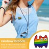 RAMGLYO Pride Pin Rainbow Pins Gay Pride Inspirational Quotes Rainbow
