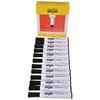 School Smart Dry Erase Marker, Low Odor, Chisel Tip, Black,