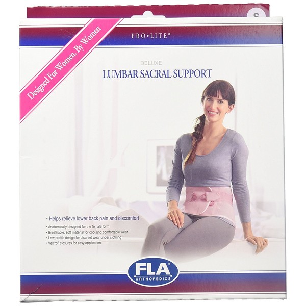 FLA Orthopedics Lumbar Sacral Support for Women, Lavender, X-Large