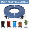 W B D WEIBIDA Round Dolly with Wheels, Heavy Duty